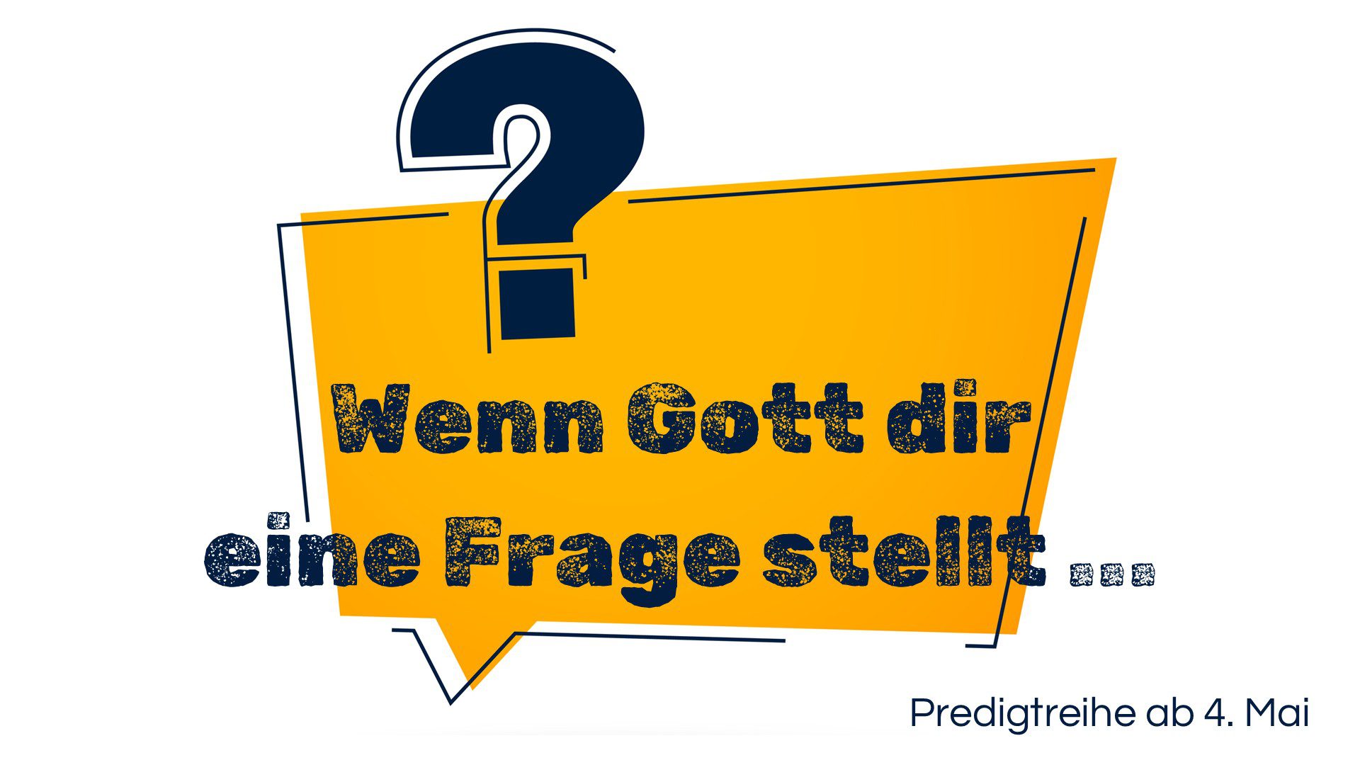 Mehr über den Artikel erfahren Wenn Gott dir eine Frage stellt (Predigtreihe)